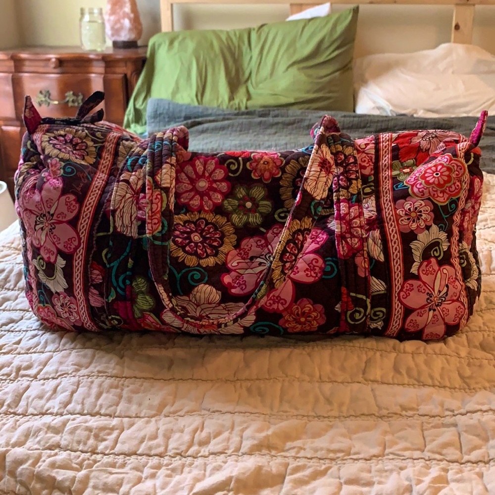 Mod Floral Pink Duffel Bag Weekender